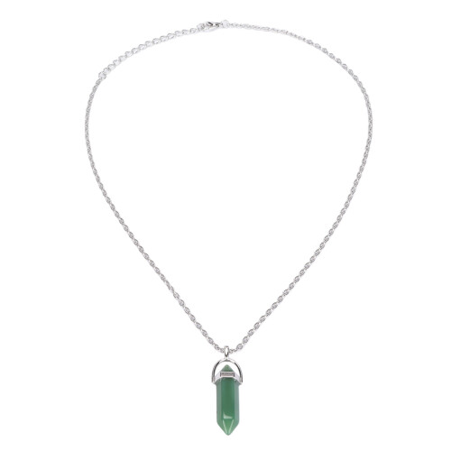 Colgante de cristal hexagonal 4,2 cm/1,65 in verde 1