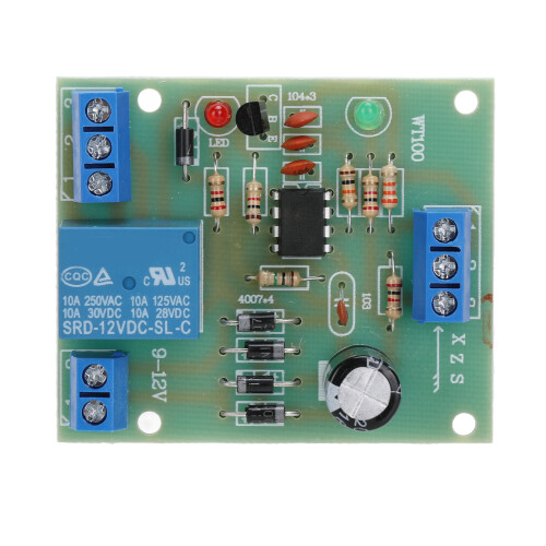 Controlador automático de nivel de agua 9-12V 10A relé 1