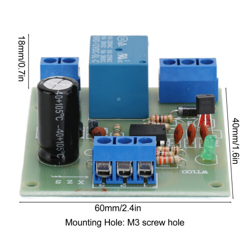 Controlador automático de nivel de agua 9-12V 10A relé 2