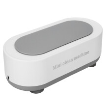 Limpiador ultrasónico de joyas ABS blanco 8.2x3.7x2.8in