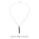 Collar que respira de acero inoxidable negro 6,1x0,8 cm 3