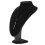 Collar que respira de acero inoxidable negro 6,1x0,8 cm 7