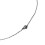 Collar que respira de acero inoxidable negro 6,1x0,8 cm 4