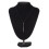 Collar que respira de acero inoxidable negro 6,1x0,8 cm 11