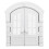 Interior Cat Door - Durable Plastic & ABS, 24x27.5x7.2cm White 16