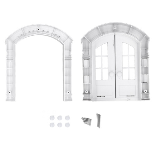 Interior Cat Door - Durable Plastic & ABS, 24x27.5x7.2cm White 2
