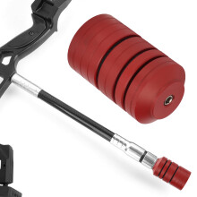 Lightweight Red Archery Bow Stabilizer Weights for Enhanced Accuracy