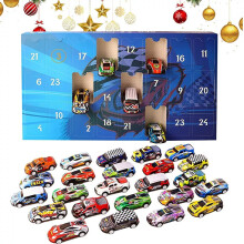 Advent Calendar Christmas 24 Days Countdown Toy Minis Race Cars Kids Gifts For