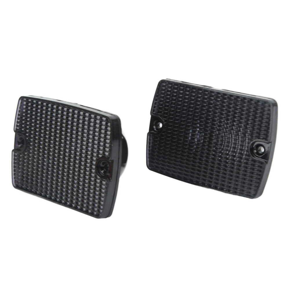 Front Turn Signal Lens For Jeep Yj 1987-1995 Replacement Light/Black 8731332748446