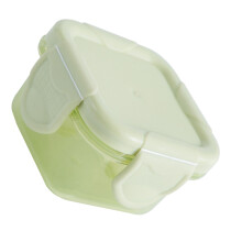 Modell Mini PP versiegelter Lebensmittelbehälter 5x5x4 cm Grün