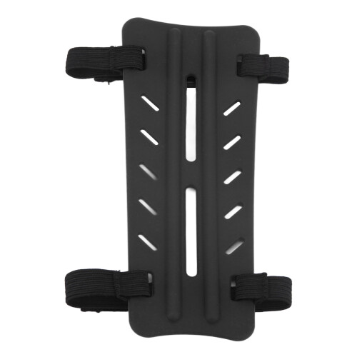 Rubber Archery Arm Guard with 2 Straps, Unisex, Black