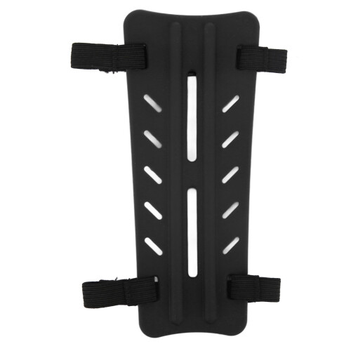 Rubber Archery Arm Guard with 2 Straps, Unisex, Black 1