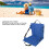 Cuscino per sedile pieghevole 42x39x2cm blu, Oxford 600D 3