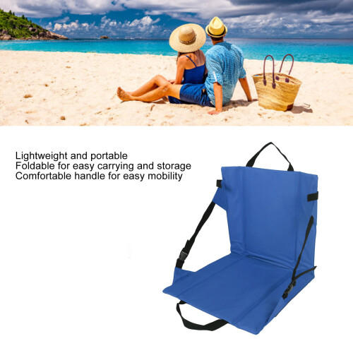 Cuscino per sedile pieghevole 42x39x2cm blu, Oxford 600D 2