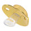 Herzförmiger Schnuller mit Rhinestones Gold 6-18 Monate 9
