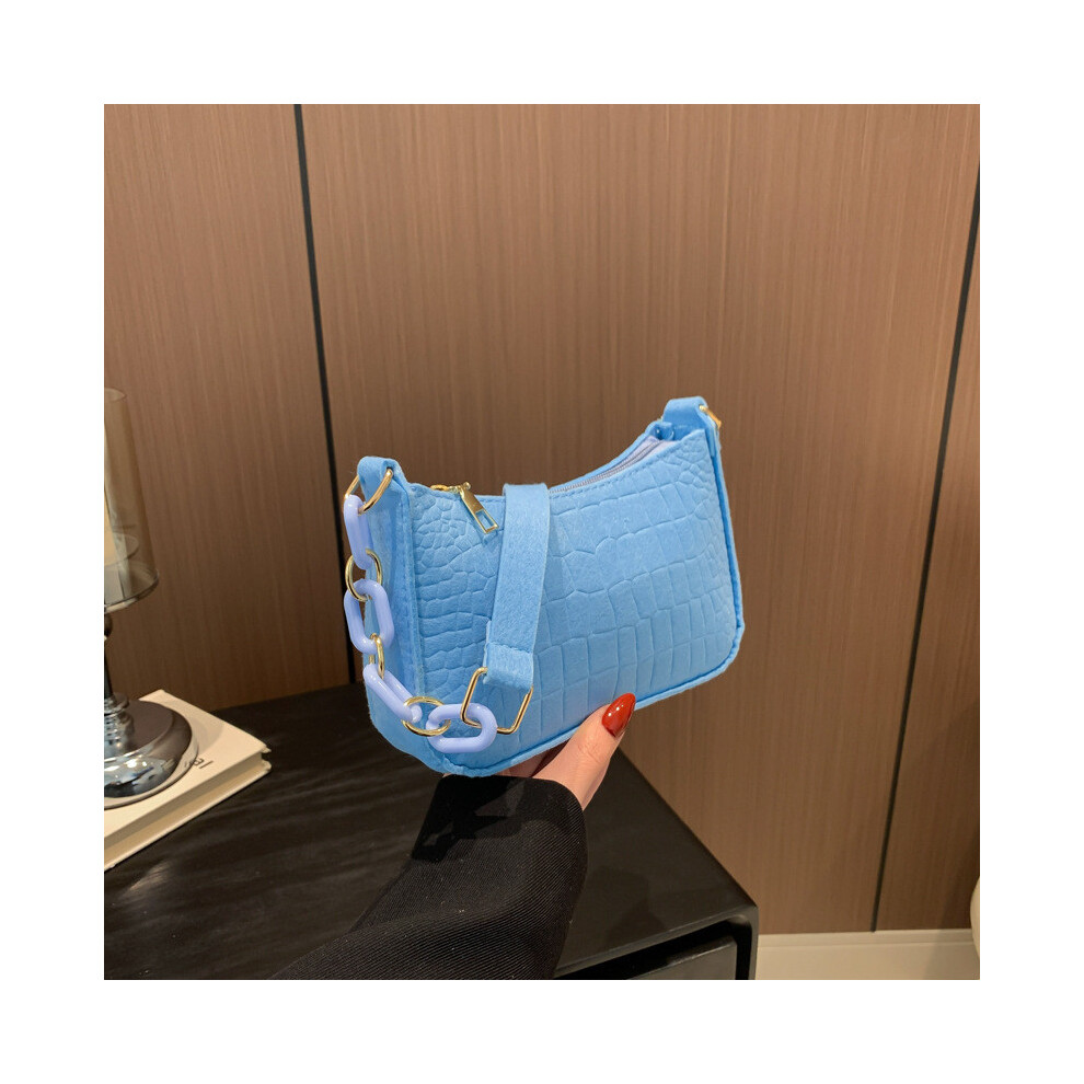 (Blue) Womens Fashionable Shoulder Bag Crafted From Durable Canvas With Ample Space Eyecatching Patterns And-image-OPC-PJBMCPC-NEW