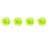 Durable Rubber Bowstring Stabilizers Green - Reduce Noise 4-Pack 11
