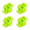 Durable Rubber Bowstring Stabilizers Green - Reduce Noise 4-Pack 2