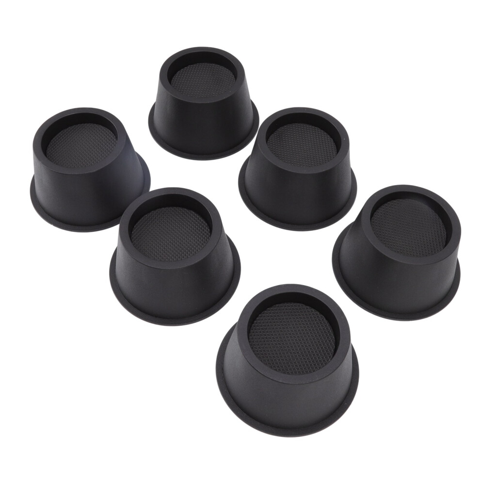 2.8In High Furniture Risers Black Plastic Set Of 6 For Bed/Table 5081332759298