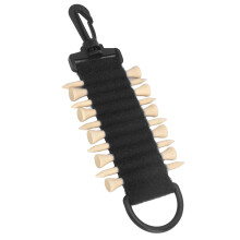 10 Stück Golf-Tees Halter mit Haken, multifunktional, praktisch, tragbare Golf-Tees-Träger, Aufbewahrungstasche für Gürtel, Schwarz