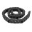 Black Nylon Cable Chain with End Connector 1 Meter for CNC Machine Wiring 14