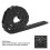 Black Nylon Cable Chain with End Connector 1 Meter for CNC Machine Wiring 12
