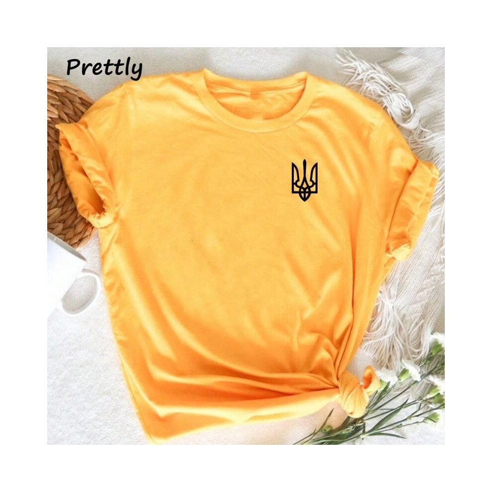(yellow, 2XL) 2023 Cross-border European size hot selling men's and women's T-shirts fashionable short-sleeved black men's T-shirts-image-OPC-PJBMGHG-NEW
