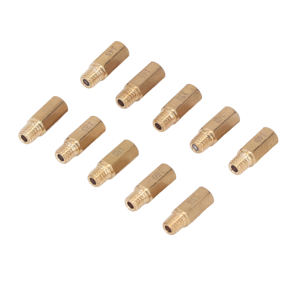 10Pcs Metal Hex Main Jets For Keihin Pwm Cvk Nsr Ksr Carburetors 3581332764725