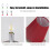 6PCS Fabric Lampshade for E14 Bulb, Wine Red, 9.3x14x13cm 8