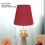 6PCS Fabric Lampshade for E14 Bulb, Wine Red, 9.3x14x13cm 5
