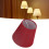 6PCS Fabric Lampshade for E14 Bulb, Wine Red, 9.3x14x13cm 1