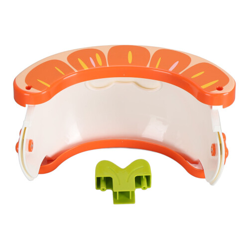 Siège-pot pliable orange pour tout-petit 21x22x13cm 2