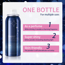 Spray de purpurina brillante 60ml Plateado 4.3*4.3*13cm