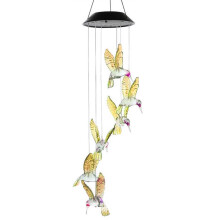 Solar Powered Wind Chime Light, 1.2V/AA 600mAh, Colorful Outdoor Decor
