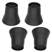 Black Plastic 6'' Heavy Duty Bed Risers for Extra Storage Space
