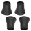 Black Plastic 6'' Heavy Duty Bed Risers for Extra Storage Space 1