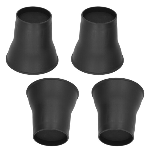 Black Plastic 6'' Heavy Duty Bed Risers for Extra Storage Space