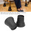 Black Plastic 6'' Heavy Duty Bed Risers for Extra Storage Space 7