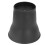 Black Plastic 6'' Heavy Duty Bed Risers for Extra Storage Space 12