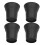 Black Plastic 6'' Heavy Duty Bed Risers for Extra Storage Space 16