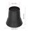 Black Plastic 6'' Heavy Duty Bed Risers for Extra Storage Space 9