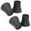 Black Plastic 6'' Heavy Duty Bed Risers for Extra Storage Space 13