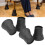 Black Plastic 6'' Heavy Duty Bed Risers for Extra Storage Space 15