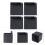 Durable Plastic Bed Risers 4pcs 2200 Lbs Load for Height & Storage 14