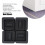 Durable Plastic Bed Risers 4pcs 2200 Lbs Load for Height & Storage 13