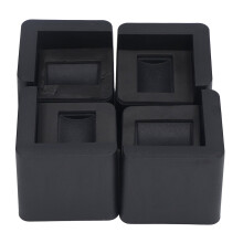 Durable Plastic Bed Risers 4pcs 2200 Lbs Load for Height & Storage