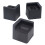 Durable Plastic Bed Risers 4pcs 2200 Lbs Load for Height & Storage 12