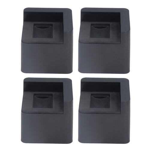 Durable Plastic Bed Risers 4pcs 2200 Lbs Load for Height & Storage 1