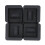 Durable Plastic Bed Risers 4pcs 2200 Lbs Load for Height & Storage 6