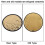 Silber-Gold 2-in-1 Mini-Rundreflektor 30 cm/11,8 in 7